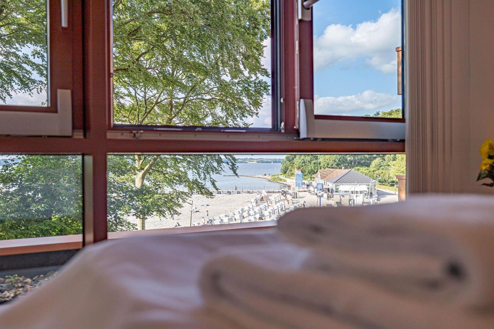 Fewo1846 Intermar - Leichte Brise - Modernes Studioapartment Mit Meerblick Glücksburg Kültér fotó