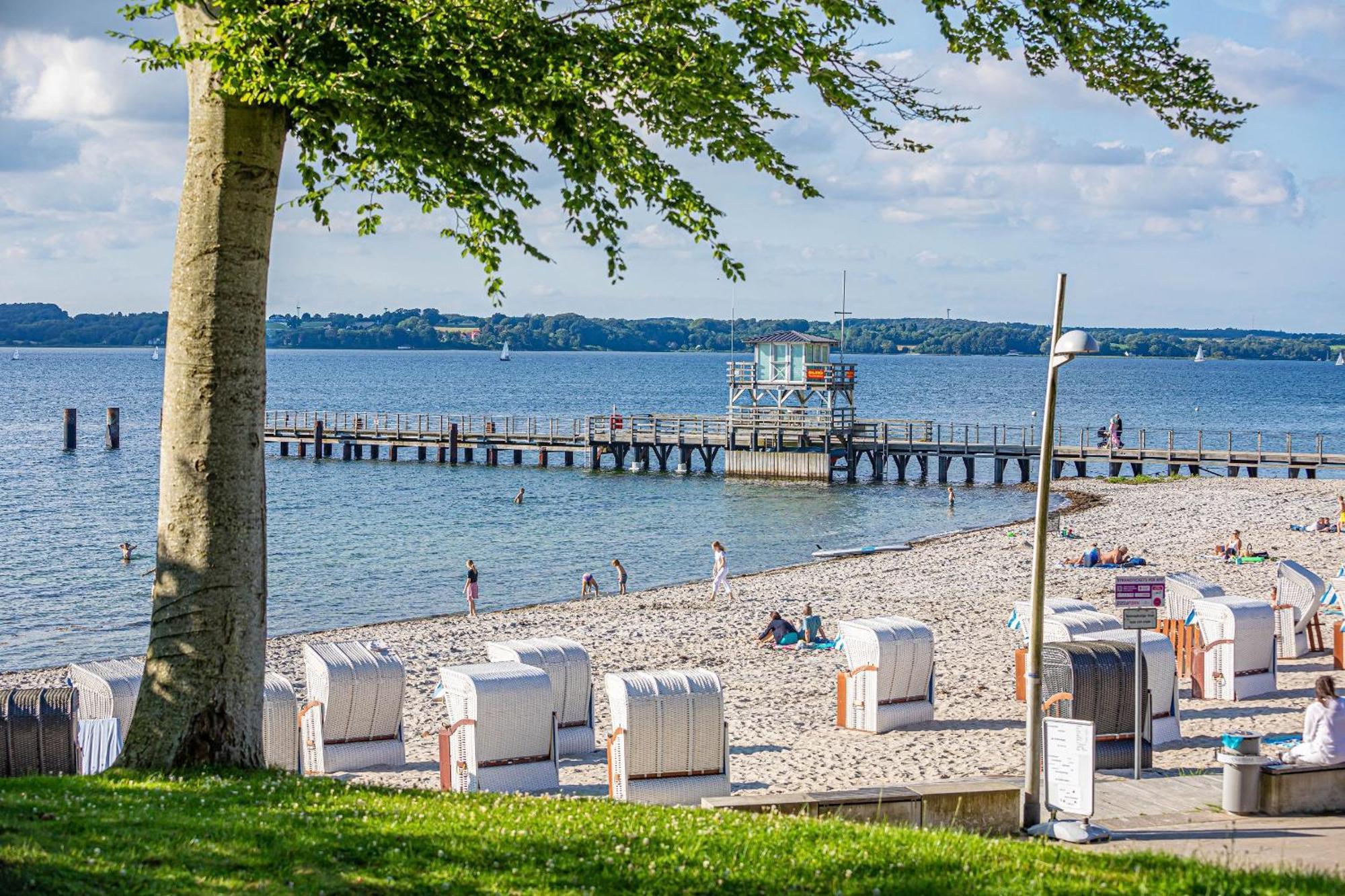 Fewo1846 Intermar - Leichte Brise - Modernes Studioapartment Mit Meerblick Glücksburg Kültér fotó